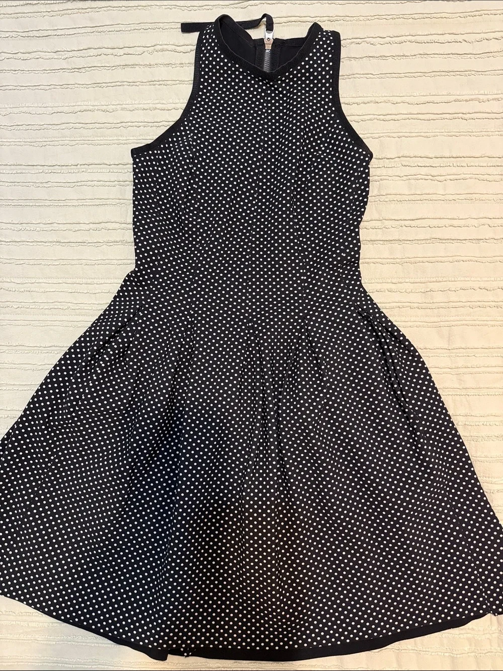Lululemon black and white polka dot dress, size 4.